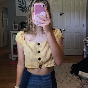 ROMA Off the Shoulder Button up Top